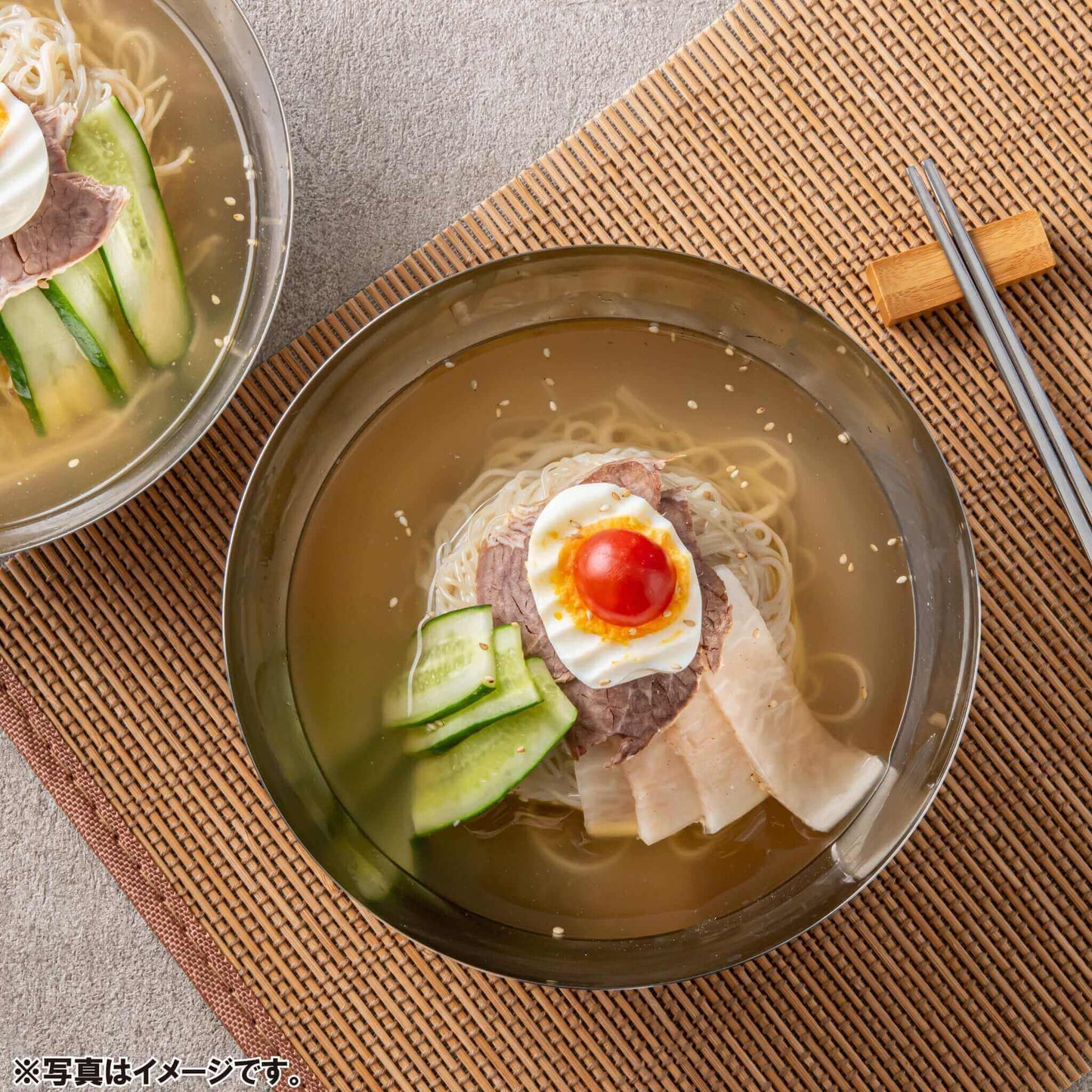 (韓国冷麺) 水冷麺(1人前 / 麺160g・スープ300ml) - 韓国惣菜bibim'ネットストア