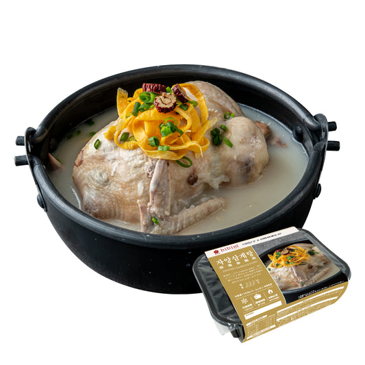 滋養参鶏湯 자양삼계탕 (サムゲタン 1.3kg 2~3人前) 【無添加・高麗人参・栗・なつめ入り】