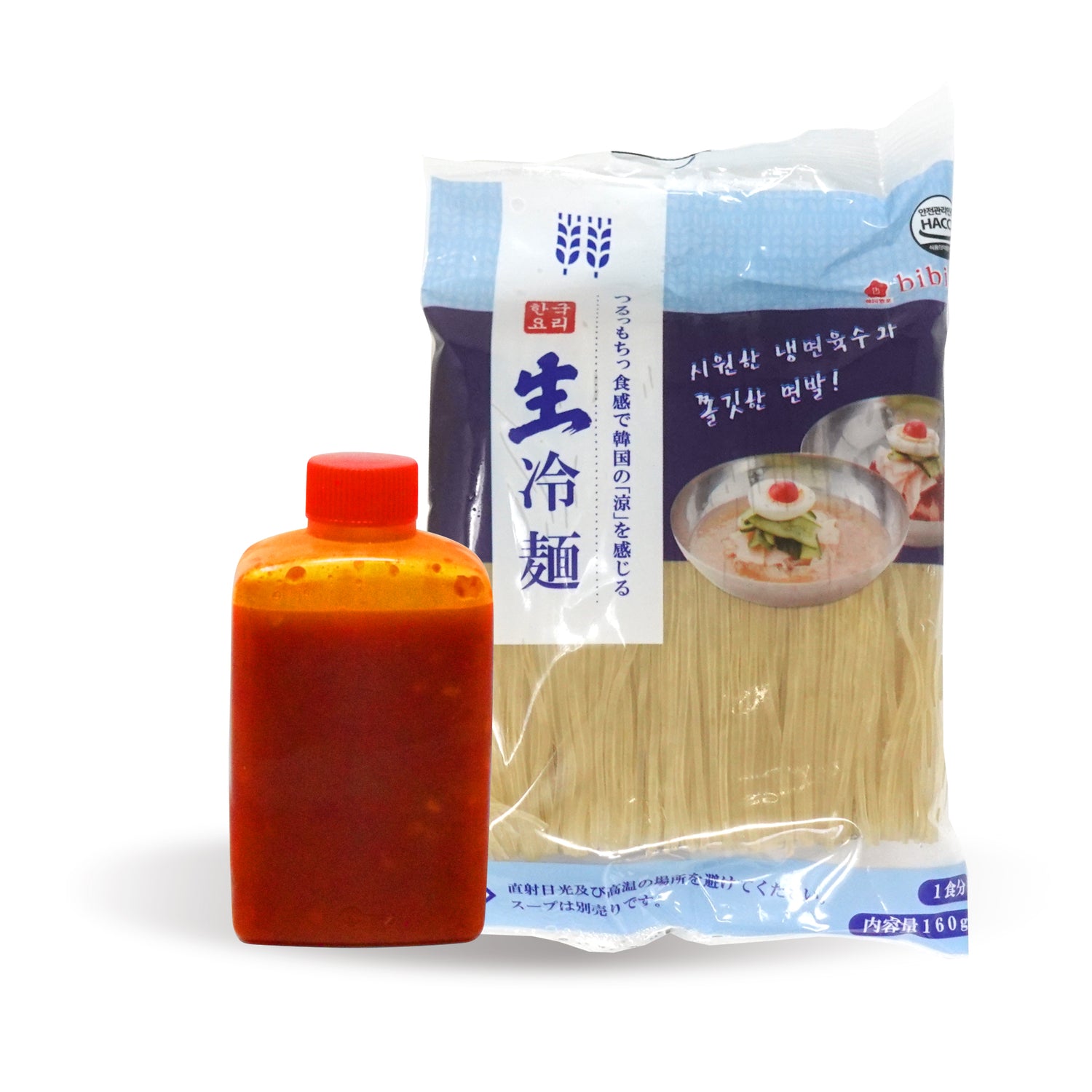 (韓国冷麺) ビビム麺（1人前 / 麺160g・ソース60ml） - 韓国惣菜bibim'ネットストア